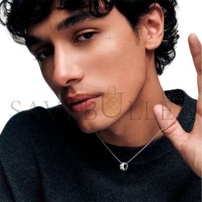 LOUIS VUITTON LE DAMIER DE PENDANT, WHITE GOLD AND DIAMONDS Q03889 LOUIS VUITTON LE DAMIER DE PENDANT, WHITE GOLD AND DIAMONDS Q03889